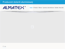 Tablet Screenshot of almatex.com.pl